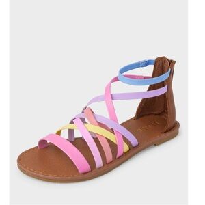 The Children’s Place Girls Rainbow Gladiator Sandals - Multi size 1